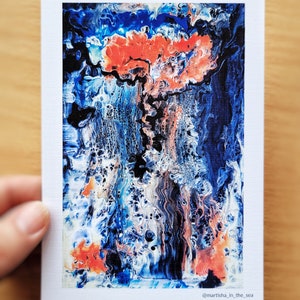 « Art maritime, champignon, impression, bombe, peinture abstraite, -, nucléaire, lunatique, carte postale, -, atomique, Oppenheimer, affiche, par, ukrainien, mARTishasea