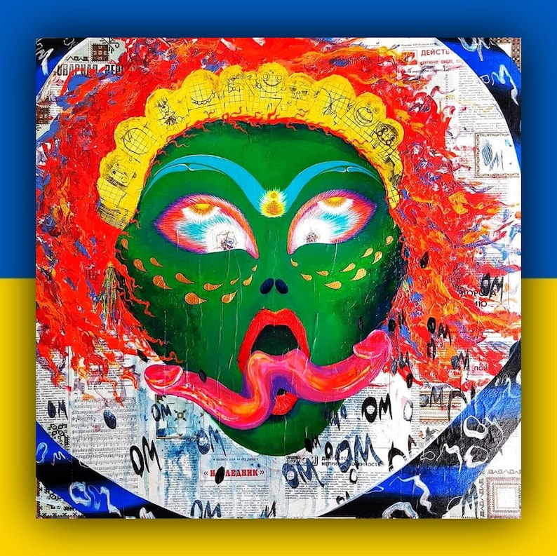 Digital Download Queen Surreal Portrait Art Penis Tantra Dick Etsy