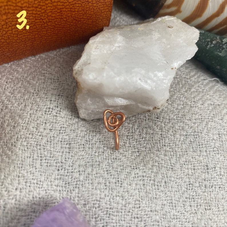 Hand Made Metaphysical Jewelry Wire Nose Cuffs