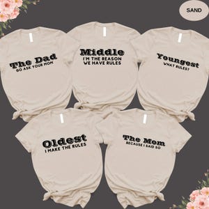 Matching Family Rules Shirts,Custom Family Gift,Sarcastic Family Tees,Mothers Day Tshirt,Fathers Day Gift,Sibling Shirts,Funny Family Shirts
