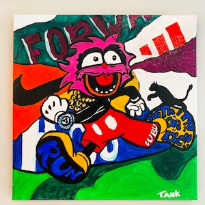 RUN WITH IT - pop art painting