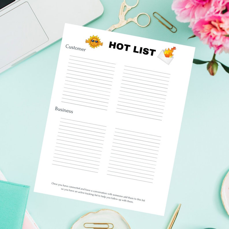 Power Hour Business Activity Tracker // Printable PDF - Instant ...