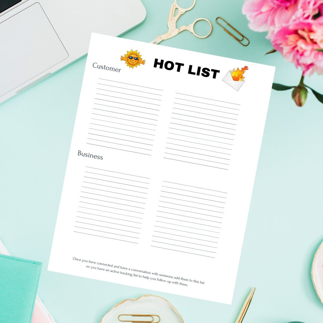 Power Hour Business Activity Tracker // Printable PDF - Instant ...