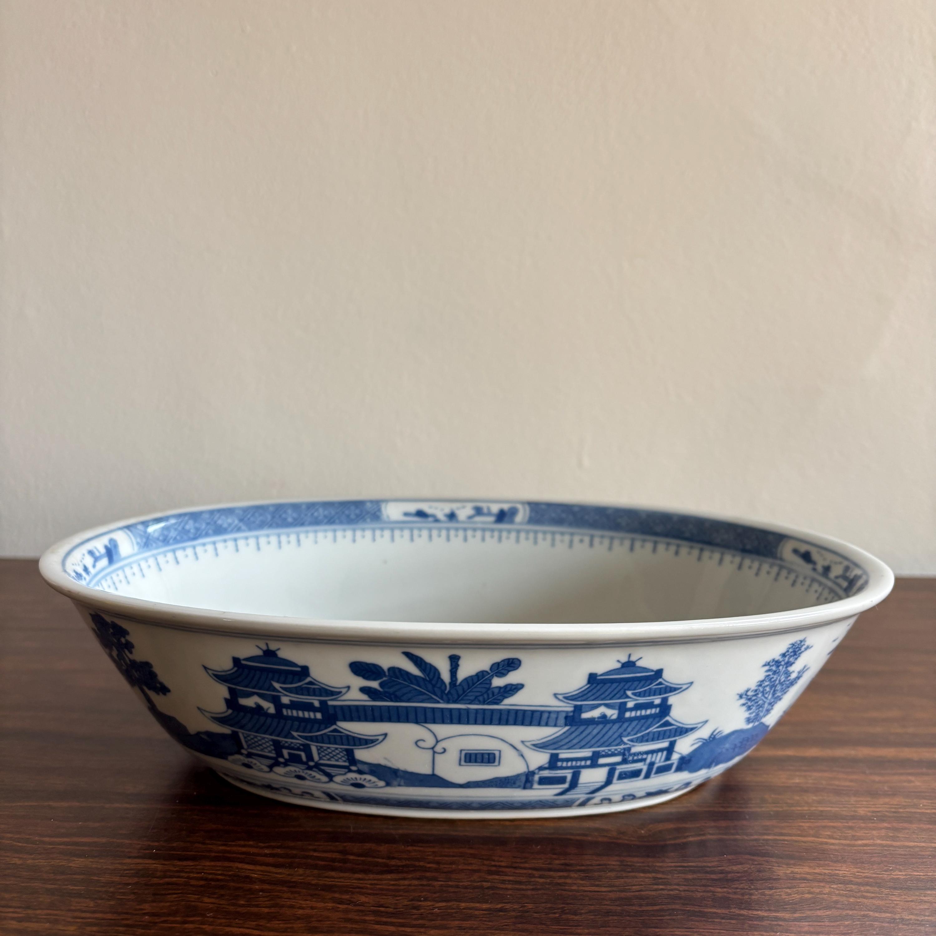 Large vintage blue willow bowl - Etsy 日本