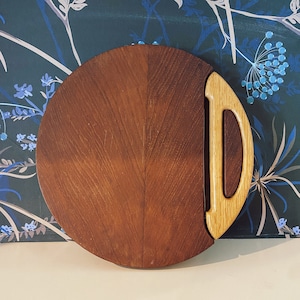 Vintage MCM Teak Cheese Cutting Board with Wire Cheese Slicer by Jens Quistgaard Made in Denmark