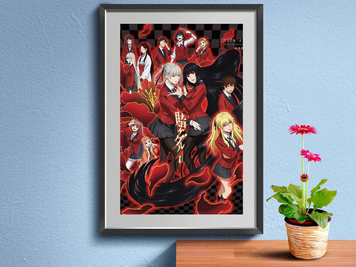 anime kakegurui ' Poster, picture, metal print, paint by Branden