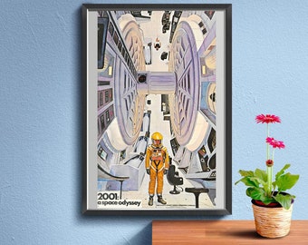 2001: A Space Odyssey Poster, Epic science fiction film Wall Art