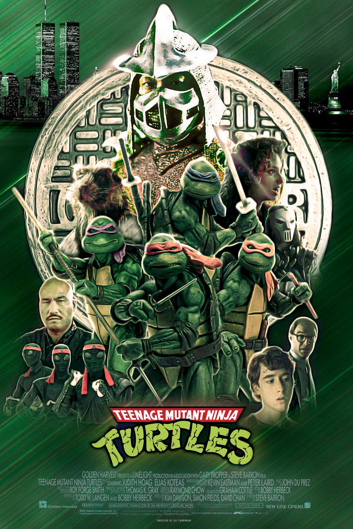 teenage-mutant-ninja-turtles-poster-martial-arts-superhero-etsy