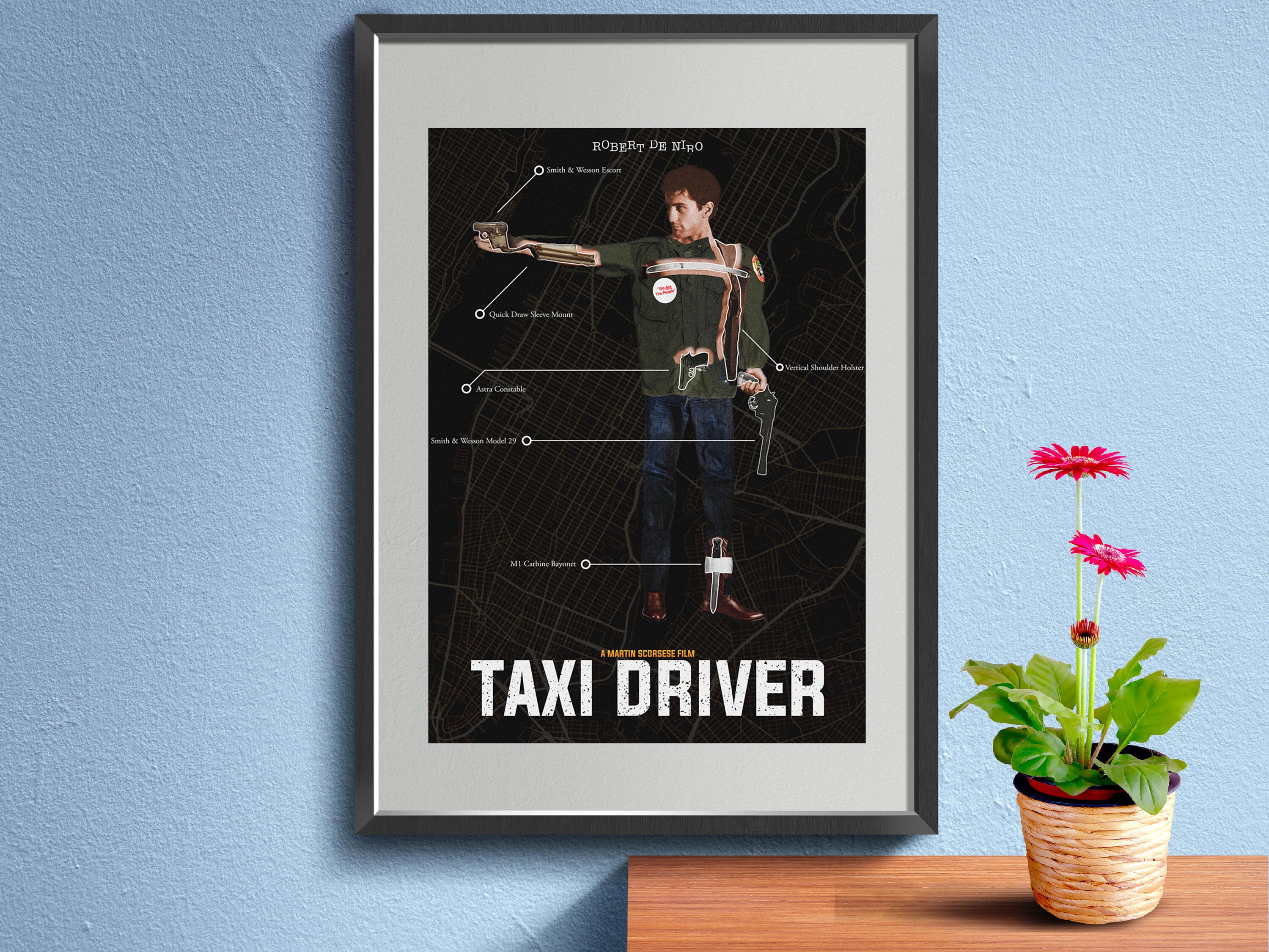 Taxi Driver Poster American Psychological Thriller Film - Etsy