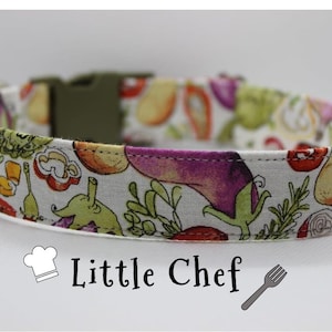Cat Chef Collar Dog Food Cat Collar Vegetable Dog Collar Cooking Cat Collar Gardening Dog Collar Boho Charm Collar Chic Dog Collar Nature