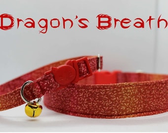 Perro Glitter Collar Cat Hoja de Perro Collar Naranja Gato Rojo Collar Perro Gato Caída Perro Collar Natural Gato Oro Gato Breakaway Bell Kitten Collar