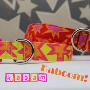 Superhero Star Dog/Cat/Kitten Collar, 80 Retro Dog/Cat Collar, Funky, Rainbow, Anime Cat/Kitten Dog Collar, Comic Dog/ Cat Breakaway Collar