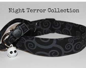 Cat Halloween Dog Collar Skeleton Bell Cat Collar Skull Dog Spooky Collar Cat Nightmare Collar Dog Haunt Cat Breakaway Get Before Christmas