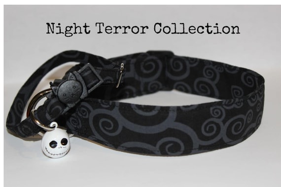 Cat Halloween Dog Collar Skeleton Bell Cat Collar Skull Dog Spooky Collar Cat Nightmare Collar Dog Haunt Cat Breakaway Get Before Christmas
