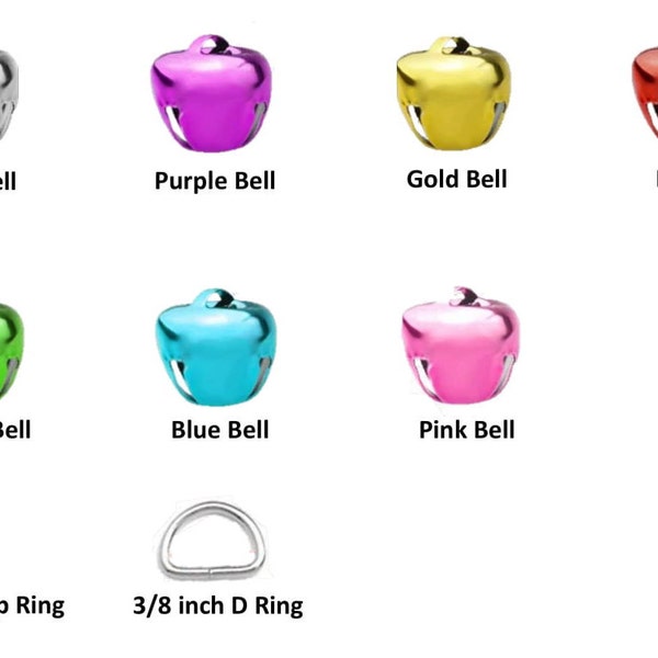 Pick Your Colored Jingle Bell Add On, Change Cat Collar Jingle Bell, Replacement Bell Cat, Silver Jingle Bell Gold Purple Jingle Bell Green