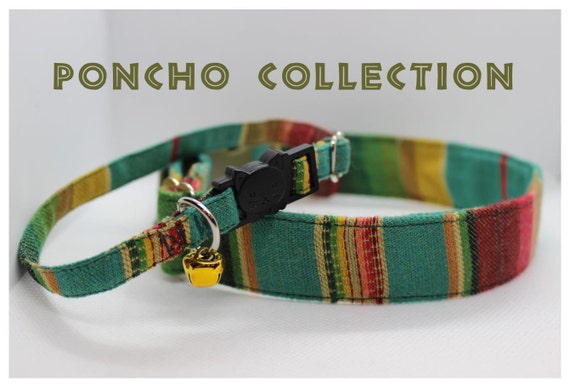 EarthTone Dog Collar Stripe Dog Collar Teal Green Dog Collar Tribal Dog Collar Nature Boho  Dog Collar Boy Dog Girl  Collar Dog Western