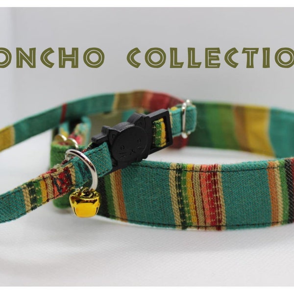 EarthTone Dog Collar Stripe Dog Collar Teal Green Dog Collar Tribal Dog Collar Nature Boho  Dog Collar Boy Dog Girl  Collar Dog Western