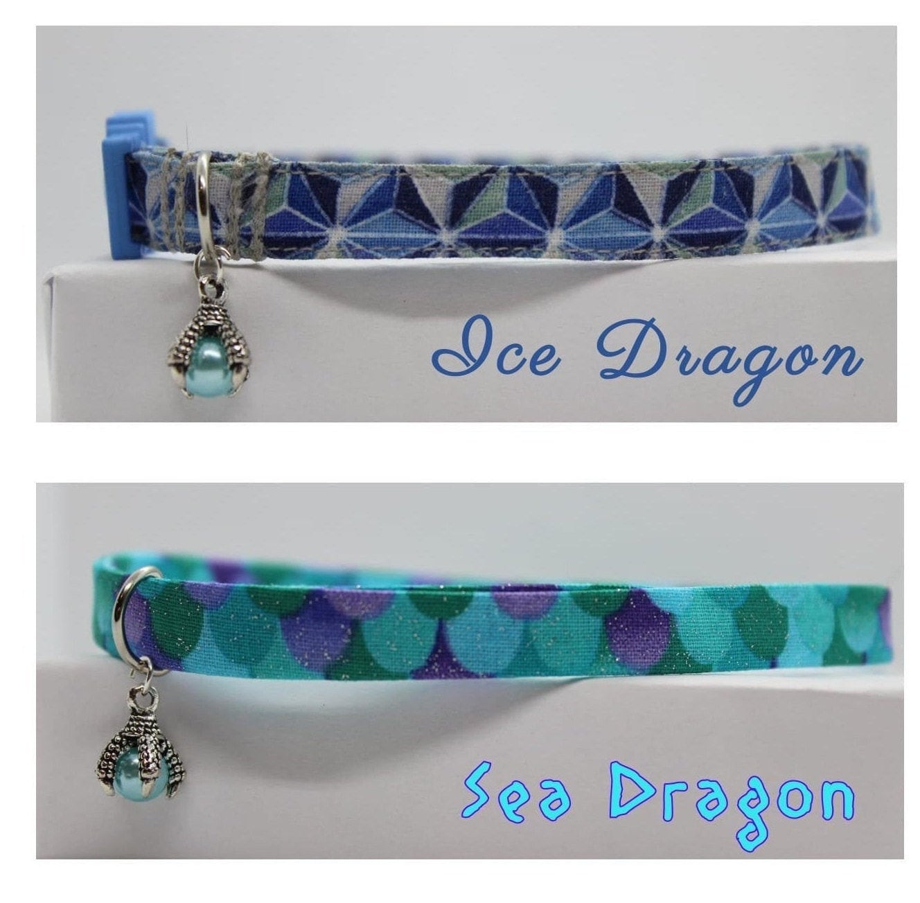 Cat Kitten Collar "Talon Collection" - Talon Bird Owl Pearl Charm Dragon Claw Punk Geek Breakaway Cute Fancy Rainbow Mystical