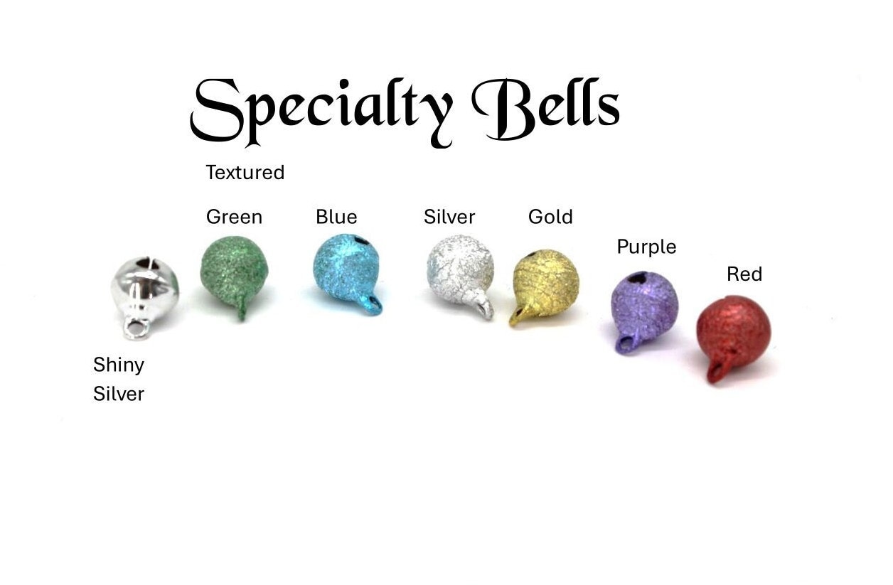 Pick Your Colored Jingle Bell Add On, Change Cat Collar Bell, Replacement Cat, Silver Gold Purple Green