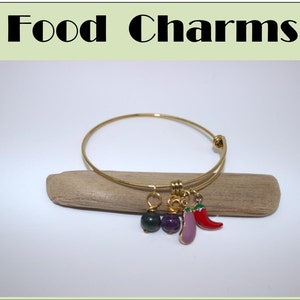 Cat Collar Food Charm Dog Collar Vegetable Charm Cat Collar, Jewelry Charm, Pet Charms,