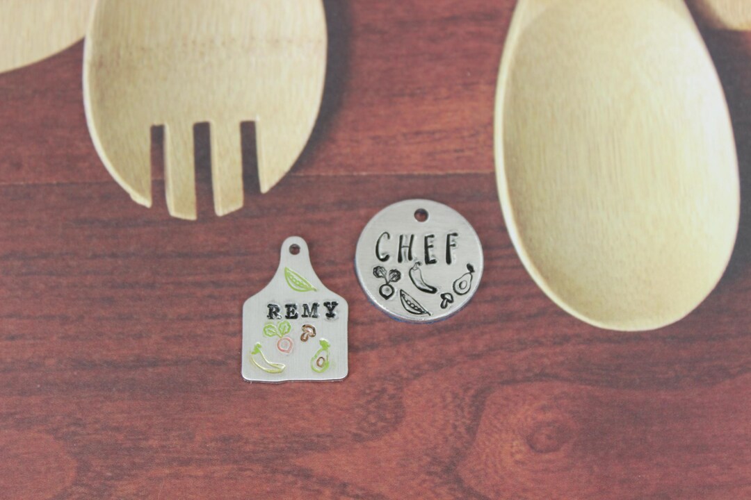 ID Tag Cat & Dog Collar Tag, Veggie ID Pet Tag, Multicolor Stamping ...