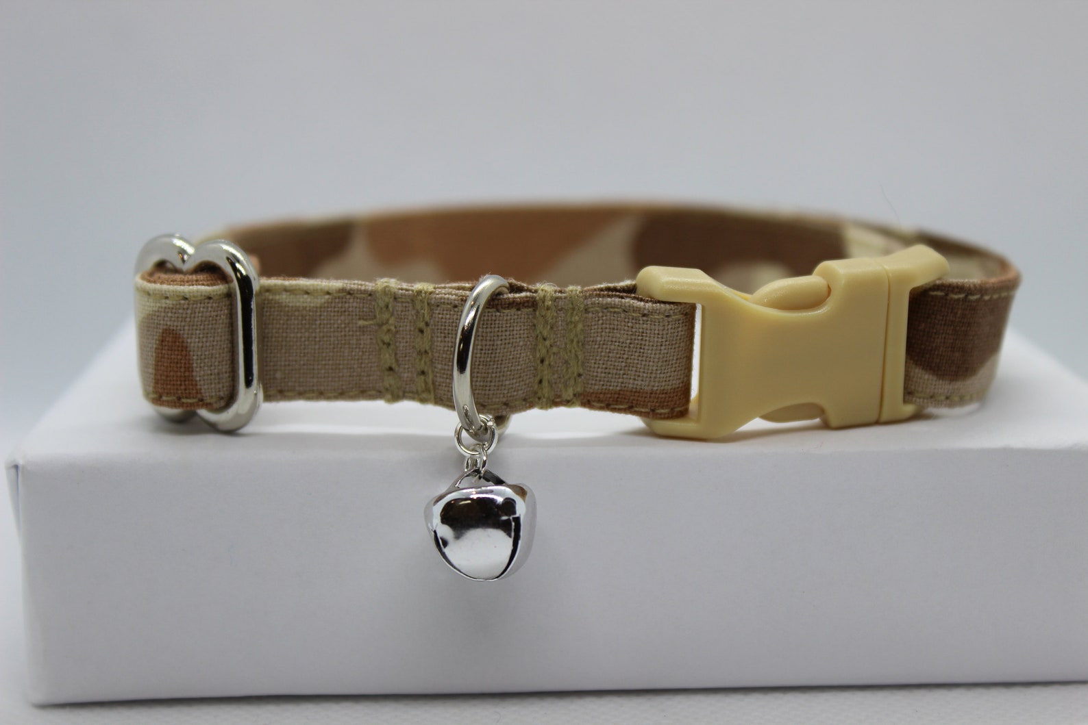 Cat Military Collar With Name Plate Velcro Patch Camouflage Etsy