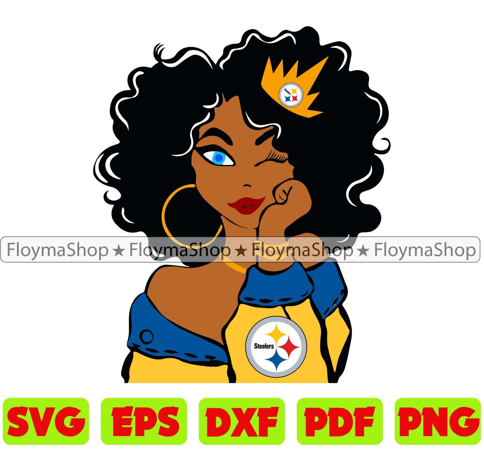 Pittsburgh steelers girl svg steelers black girl svg  etsy