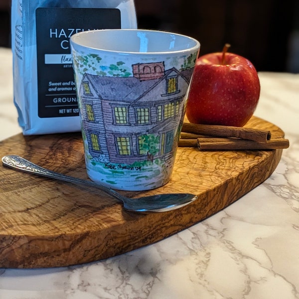 Latte Mug, Orchard House, Little Women, 12oz Ceramic Mug