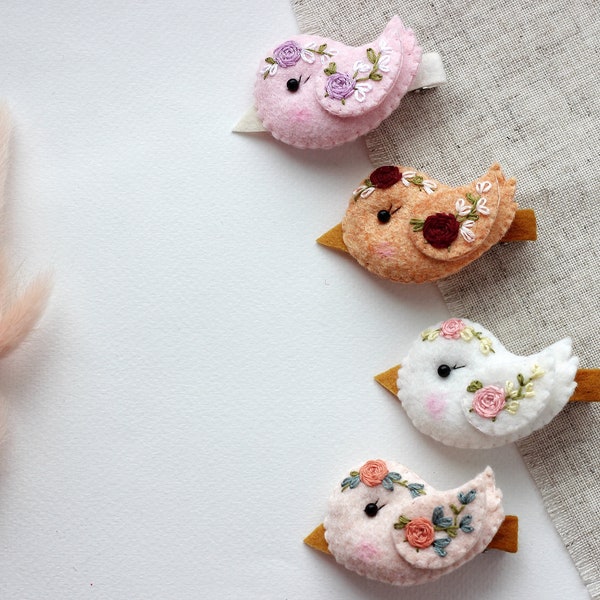 Bird Hair Clip Set X2 main image 1
