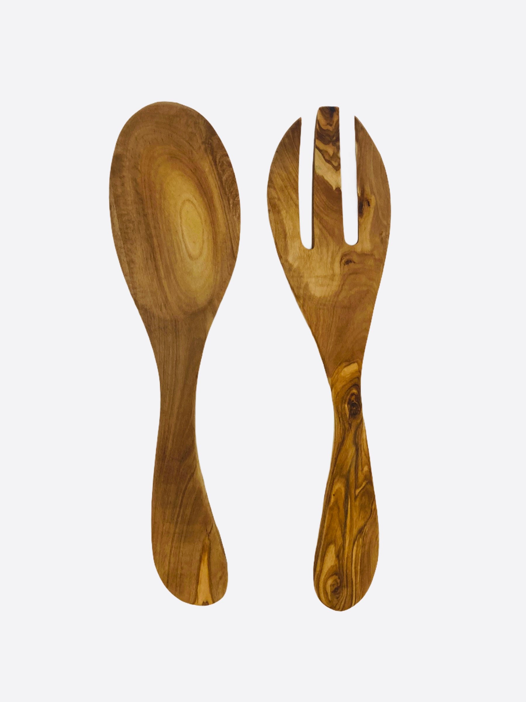2 Piece Wooden Salad Toss Spoon and Fork Set / Perfect Wedding Etsy