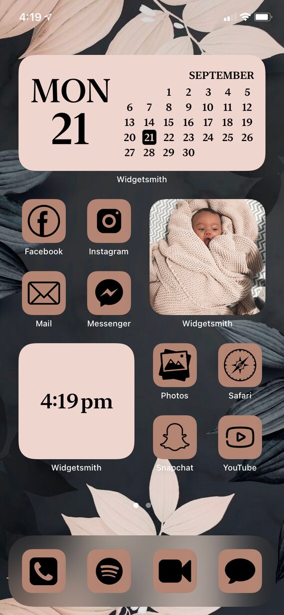 60 Nude Black Icons App Icons Aesthetic Ios 14 Bible Etsy