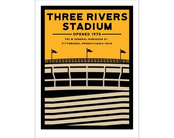 Three Rivers Stadium Etsy