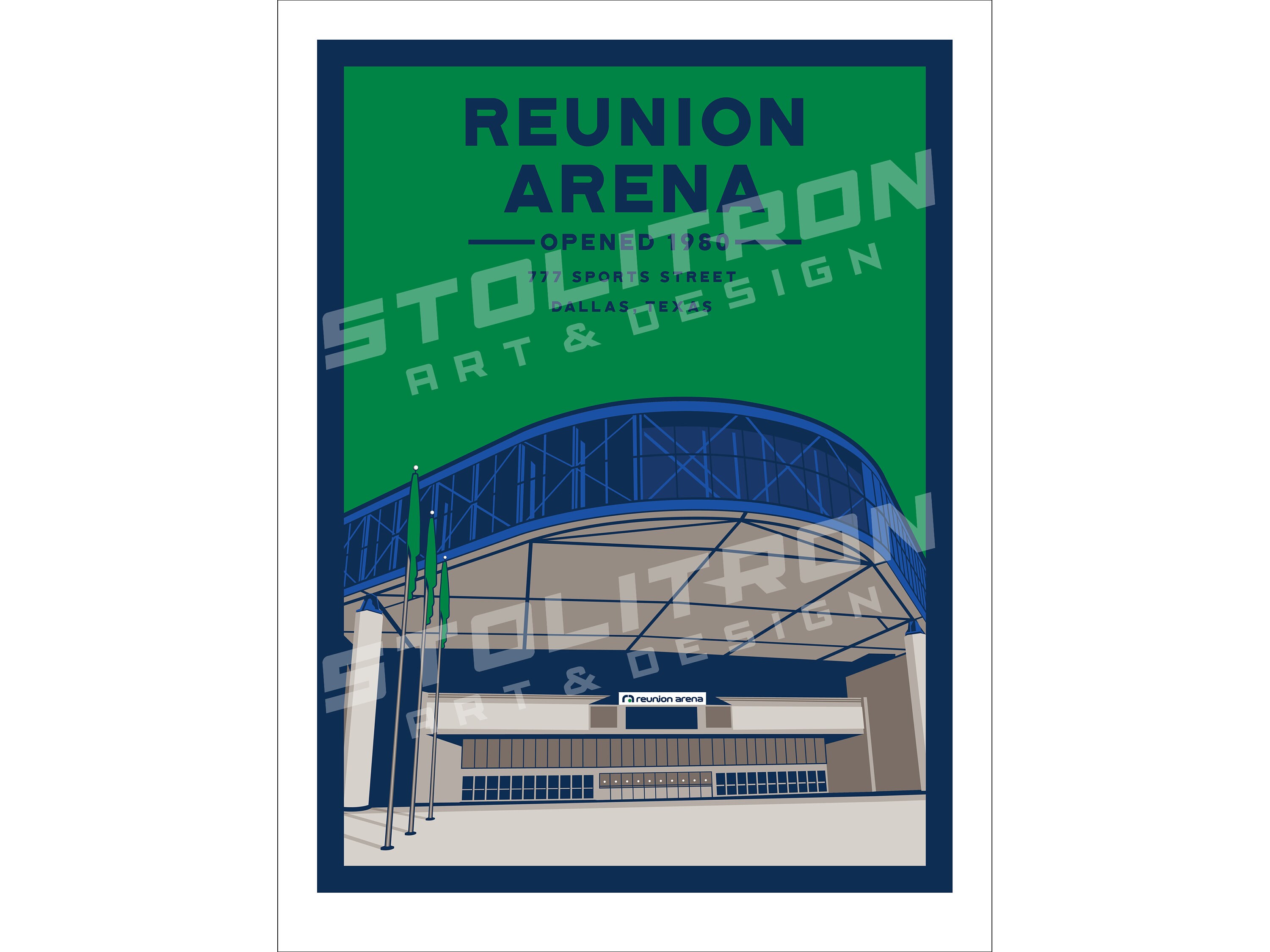 Iconic REUNION ARENA (colorway 2) Minimal Basketball Seating Chart ...