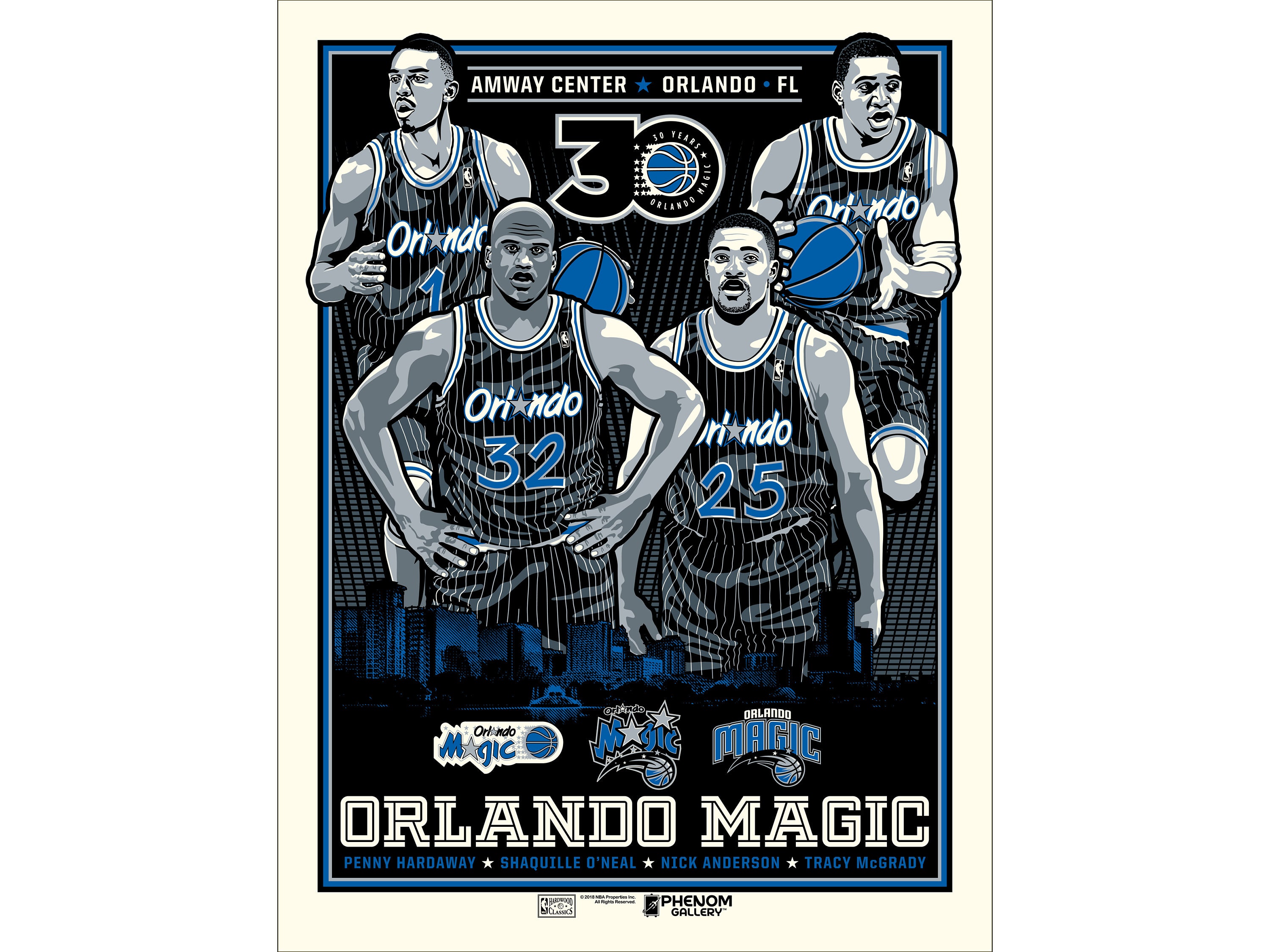 Shaquille O'Neal and Penny Hardaway Vintage Canvas Print for Sale