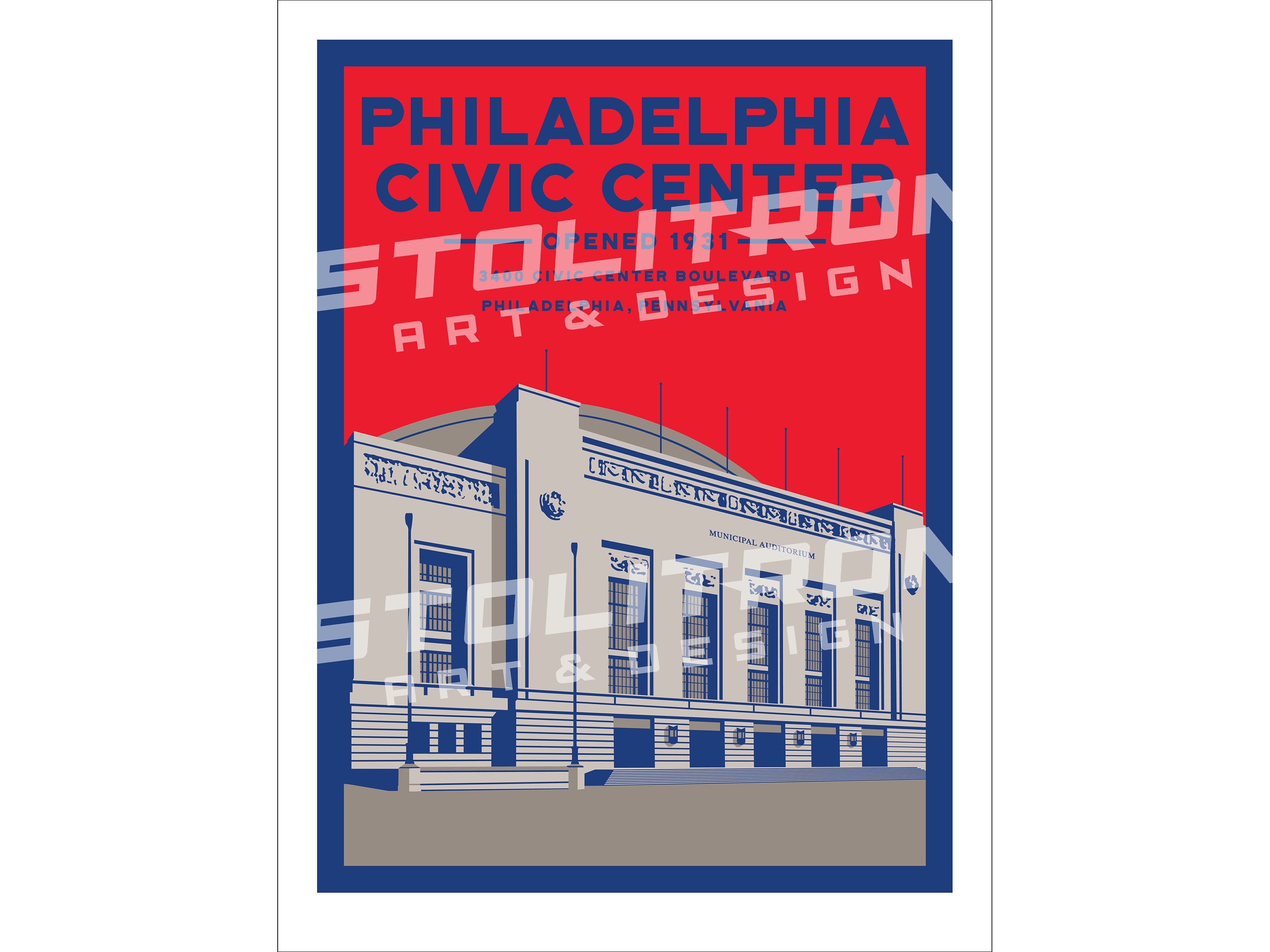 Philadelphia, PA-City of Brotherly Love Poster by Randy Stolinas