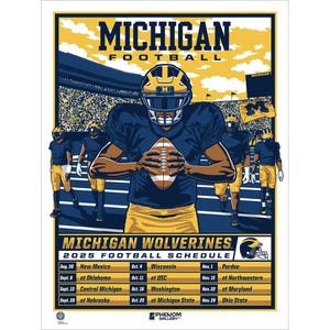 University of Michigan Football Schedule 2025 - Etsy