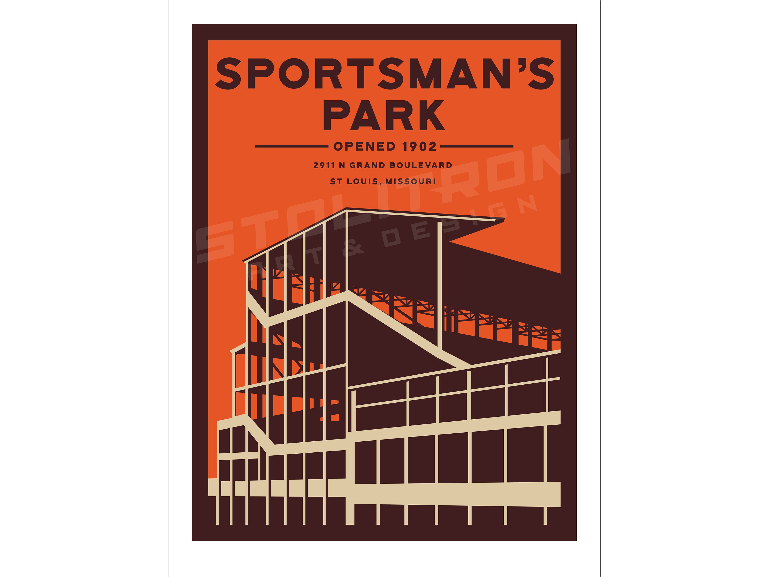 Sportsman's Park St. Louis Unisex Retro T-shirt