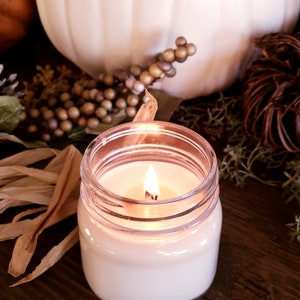 Toasted Pumpkin • Fall Farmhouse Soy Candles - Farmhouse Mason Jar Soy Candles - Toasted Pumpkin Soy Candle - Fall Farmhouse Decor