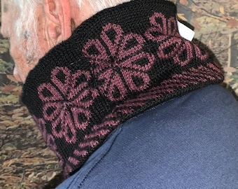Reversible Gaiter, Alpaca gaiter, Neck gaiter, double thick alpaca, wide neck gaiter
