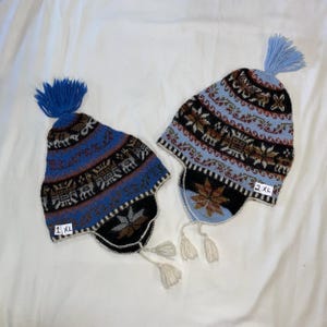 Alpaca earflap hat, extra soft, Large size hat, Authentic Andean Chullo