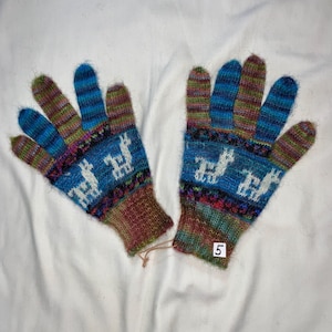 Large alpaca gloves,  Baby-alpaca-wool,  Men&#39;s gloves extra soft