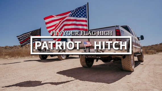 flag holder for truck hitch
