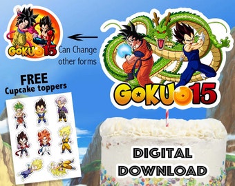 Dragon Ball Z Cake Topper Etsy Dragon Ball Z Cake Topper Etsy