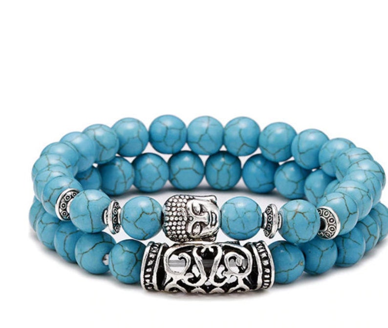 Natural Lava Budha Men Women Bracelet