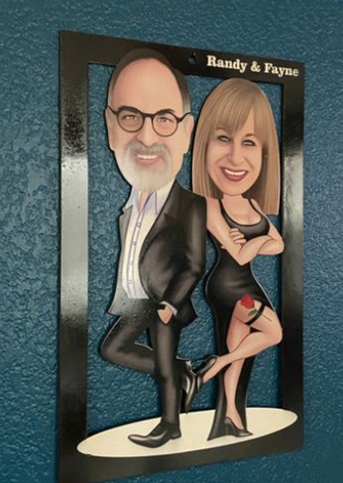 Personalized Cartoon Wooden Wall Art Custom Design Wall Etsy