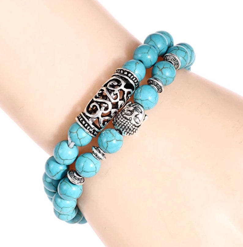 Natural Lava Budha Men Women Bracelet
