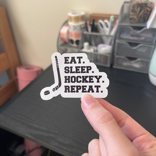 Custom Hockey Jersey Sticker Etsy