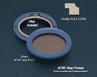 Oval Hoop Frame - 1 1/4" Frame - Flat Cove Flat Profile