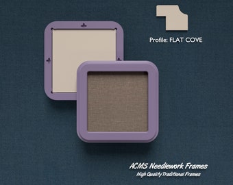 Square Frame - Flat Cove Profile - 1 1/4" Frame Width