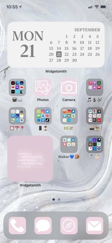 Mixed Pastel Pack of 55 iOs 14 App Icon Covers BONUS Widget